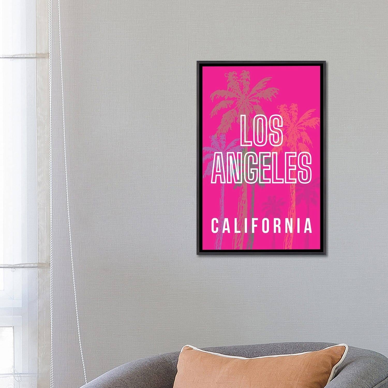 iCanvas "Los Angeles California With Palm Trees" by Design Harvest Framed Bed Bath & Beyond